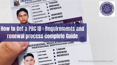 Requirements and Procedures for PRC ID .